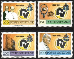 Vatican City Sc #681-684 MNH