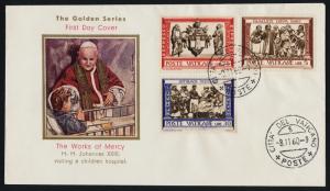 Vatican 284-91, E15-6 on Golden Series FDC's - Acts of Mercy