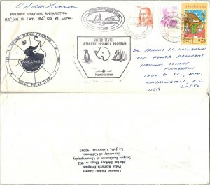 1983 CHILE / UNITED STATES ANTARCTIC POLAR + SIGNED ( Postal History ), 1983