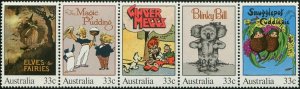 Australia 1985 SG982a Children's Books strip of 5 MNH