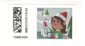 US 2022 Holiday Elves ATM Computer Vended Postage CVP112 Single MNH