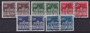 Berlin 1966 Mi#286-290 Pairs used CV€85.00 (BN1170)