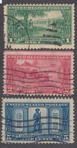 United States #617-619 Used Set