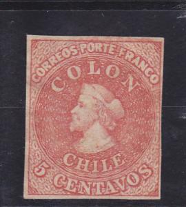 Chile  Scott#  8  Used