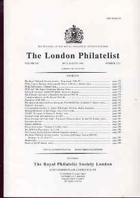 Literature - London Philatelist Vol 105 Number 1237 dated...