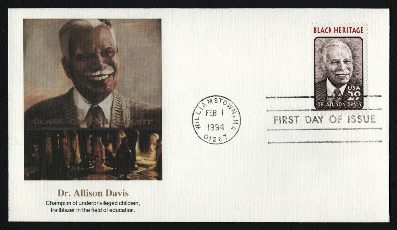 #2816 29c Dr Allison Davis, Fleetwood FDC **ANY 5=FREE SHIPPING**