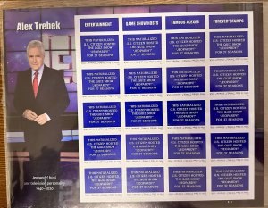 US # 5907 Alex Trebek forever 2024 full pane of 20 Mint NH