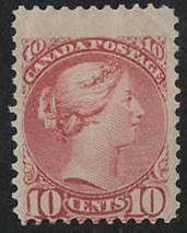 CAN*SC #45 MH(HR) 1897 10c Q Victoria CV $675.00 (H)