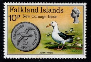 FALKLAND ISLANDS Scott 248 MH* New coinage on stamp stamp.