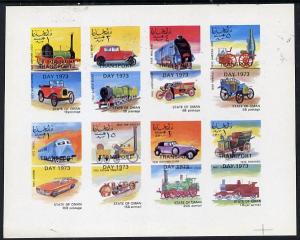 Oman 1973 Locomotives & Cars (opt'd Transport Day 197...