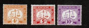 HONG KONG J13-J15  Mint Never Hinged