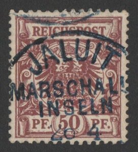 GERMANY Marshalls 1890 precursor use of Germany Eagle 50pf. Expertised.