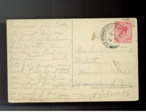 1914 Gibraltar postcard cover to USA