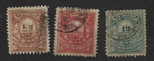 Argentina Scott #52-53 Used Complete Set of Stamps 2020 CV $2.80