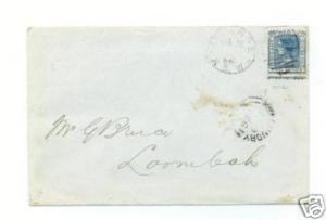 1886 Orange Australia NSW cover to Loombah