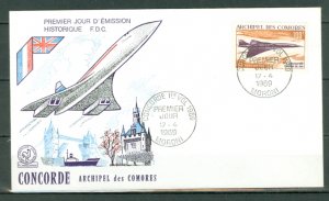 COMORO ISL. CONCORDE  #C29...NICE FDC