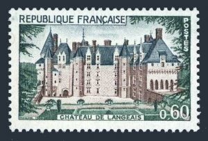 France 1212 two stamps, MNH. Michel 1624. Chateau de Langeais, 1968.