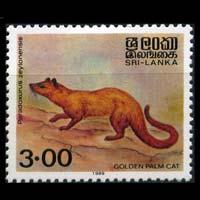 SRI LANKA 1989 - Scott# 928 Gold Palm Cat Set of 1 LH