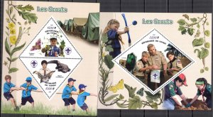 Congo 2019 Scouting Boy Scouts 2 S/S MNH