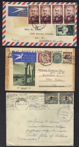 SOUTH AFRICA 1930's COLLECTION OF SIX COMMERCIAL COVERS ALL TO U.S.