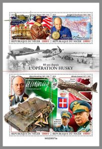 NIGER 2023 MNH 80 years since the Operation Husky M/S #371a