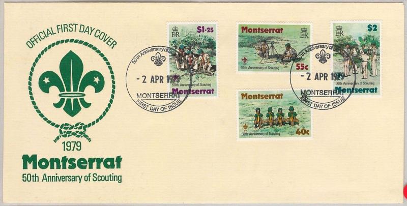 42564   BOY SCOUTS --- MONTSERRAT -  POSTAL HISTORY - FDC COVER 1979