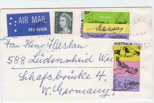 Australia  air mail  stamps cover R20410