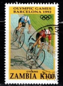 Zambia - #585 Olympic Cycling - Used