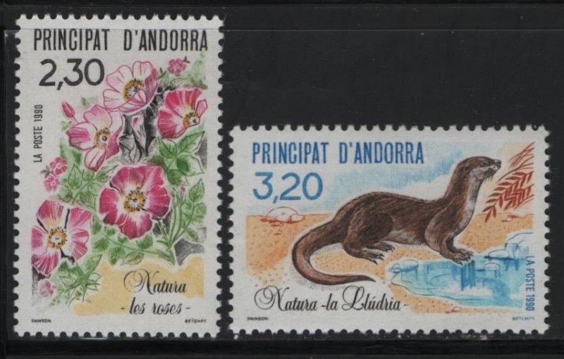 ANDORRA, 393-394, MNH, 1990, OTTOERS