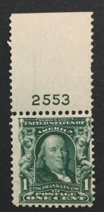 MOMEN: US #300 MINT OG NH POST OFFICE FRESH #29463