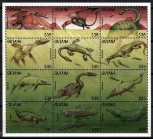 1996 Guyana 5471-5482KL Dinosaurs 8,00 €