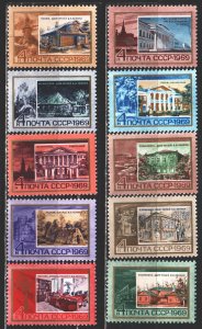 Soviet Union. 1969. 3658-67. Tourism in Lenin's places. MNH.