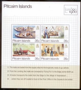 Pitcairn Islands 1980  SC# 192a-d S/S MNH L189
