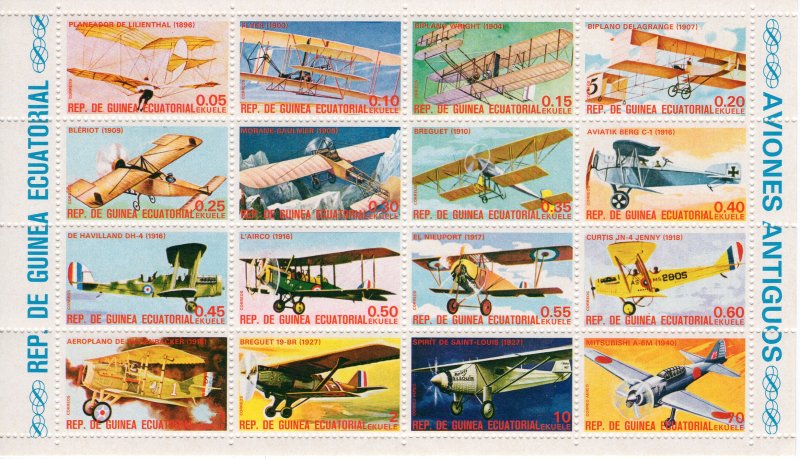 Equatorial Guinea 1979 Aircrafts Shlt(16) Mi.#1598M/1600 MNH