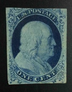 MOMEN: US STAMPS #7 IMPERF MINT OG H LOT #53027