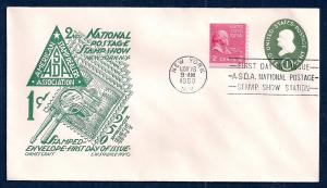 UNITED STATES FDC 1¢ Franklin Envelope 1950 Staehle