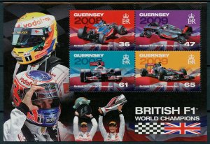 Guernsey 2011 MNH Sports Stamps British F1 World Champions Lewis Hamilton 4v M/S