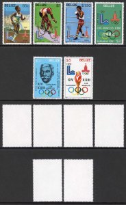 Belize SG622/7 1981 Olympic Games History Set Fresh U/M