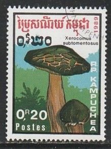 1989 Cambodia - Sc 970 - used VF - 1 single - Mushrooms