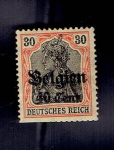 BELGIUM SCOTT#N19 1916 40c OVERPRINT & SURCHARGE on 30pf GERMANIA - MH