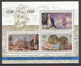 COOK ISLANDS - 1977 - Discovery of Hawaii - Perf Min. Sheet - Mint Never Hinged