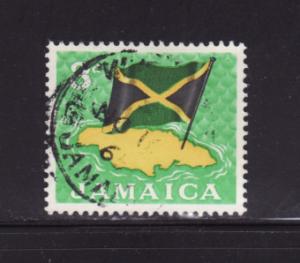 Jamaica 221 U Flag, Map