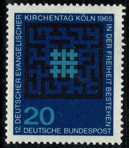 GERMANY 1965 EVANGELICAL CHURCH DAY & SYNOD COLOGNE SG1401 MINT (NH) SUPERB