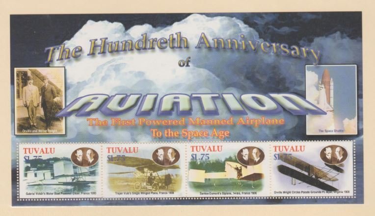 Tuvalu Scott #909-910 Stamps - Mint NH Souvenir Sheet Set