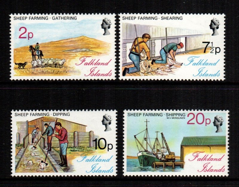 Falkland islands  250 - 253  MNH cat $ 6.25