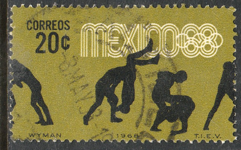 MEXICO 990, 20c Wrestling 4th Pre-Olympic Set Used F-VF. (742)