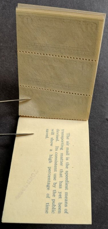 EDW1949SELL : USA 1928 Sc #C10a Cplt Bklt of 2 panes. MNH. Very Fresh. Cat $240+