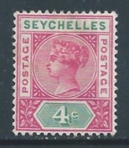 Seychelles #4 MH 4c Queen Victoria - Die II