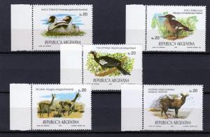 Argentina 1984 Birds/Wildlife Set (5) MNH VF Sc# 1475/1479 