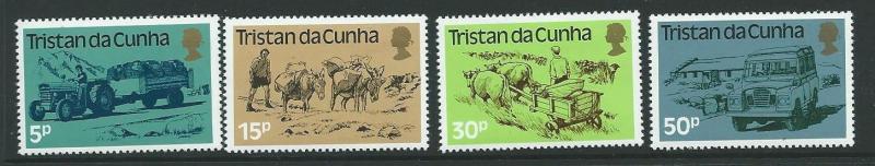 TRISTAN DA CUNHA SG345/8 1983 LAND TRANSPORT MNH